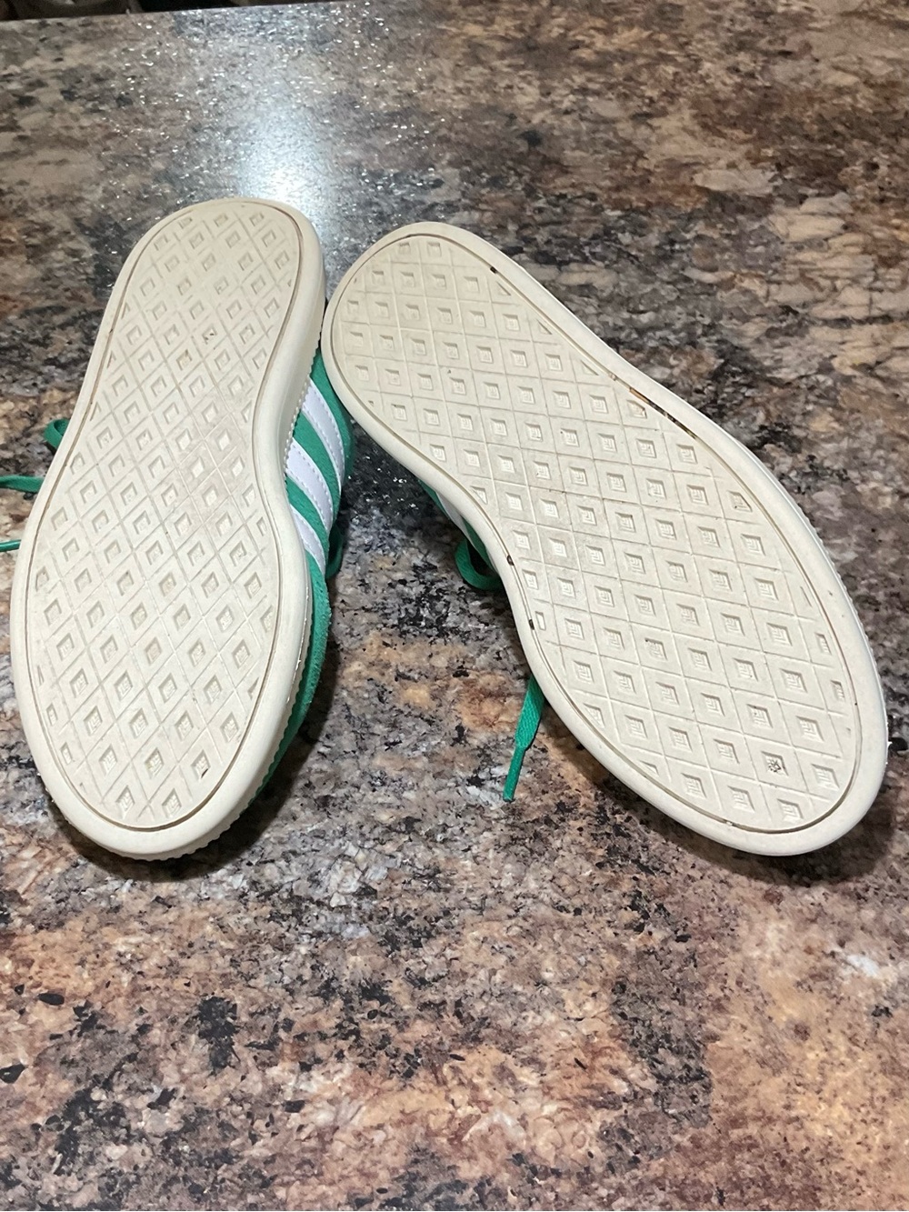 Adidas Grand Court Green Suede White 3 Stripe Sneakers Women’s Size 7 Retro - Picture 6 of 6